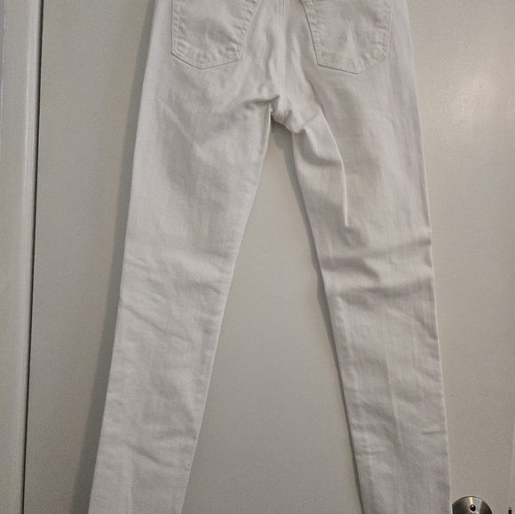 Adriano Goldschmied jeans white size 25 R. THE Stevie ankle.  Slim straight - Picture 6 of 7